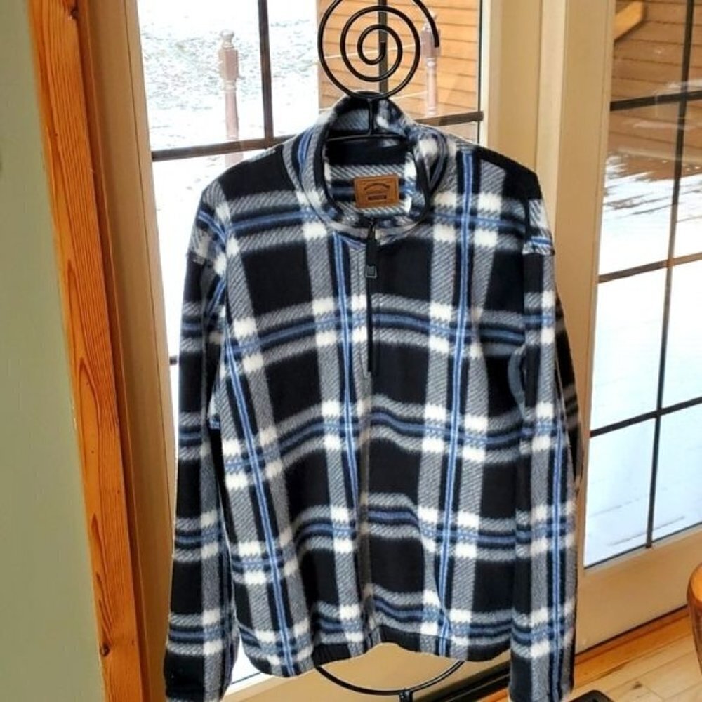 St. John's Bay Heavyweight‎ 1/4 Zip Fleece Pullover Sz M Jacket